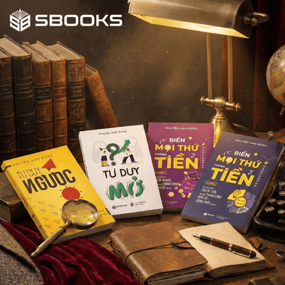 Bộ sách Tư duy khác biệt - tự do tài chính (Tư duy mở + Tư duy ngược + Biến mọi thứ thành tiền 1+2)