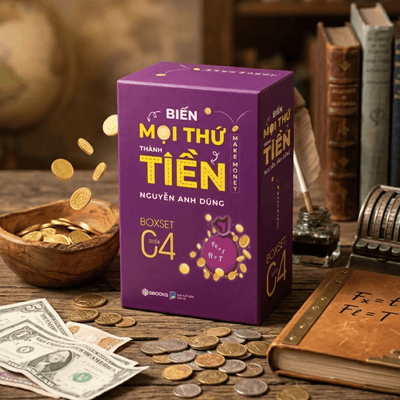 [Siêu Sale] Boxset 4 Cuốn Biến Mọi Thứ Thành Tiền (Quyển 1+2+3+4)