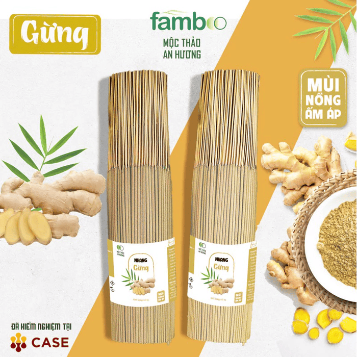 Nhang Gừng Tinh Khiết Tự Nhiên - Thanh Lọc Không Khí, Tiêu Trừ Tạp Khí (B5-0.5kg)