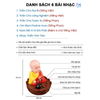 [Sale] (Bản có nhạc) Tượng Phật Chú Tiểu / Phật Như Lai Gõ Mõ Tụng Kinh Có 6 Bài Nhạc (Ship 4-7 ngày)