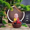[Sale] (Bản có nhạc) Tượng Phật Chú Tiểu / Phật Như Lai Gõ Mõ Tụng Kinh Có 6 Bài Nhạc (Ship 4-7 ngày)