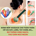 MUA 1 TẶNG 1 Búa ngải cứu thảo dược kích thước lớn 31cm, hỗ trợ massage lưng cổ vai gáy, giúp thư giãn và ngủ ngon An Chi Organic