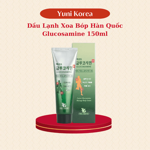 Dầu Lạnh Xoa Bóp Hàn Quốc Glucosamine 150ml - Giảm Đau Nhức Vai Gáy Và Khớp