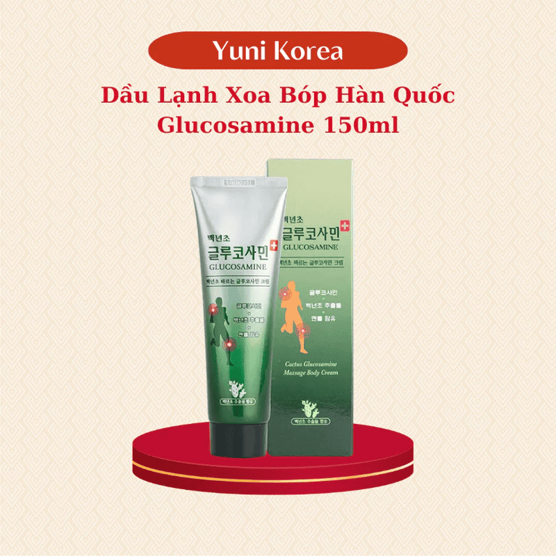 Dầu Lạnh Xoa Bóp Hàn Quốc Glucosamine 150ml - Giảm Đau Nhức Vai Gáy Và Khớp