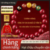 [Đã thỉnh] Vòng tay chu sa ngũ lộ thần tài - chu sa thật hàm lượng cao (tặng kèm túi lộc + lá vàng)