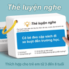 Bộ 2 tập thẻ tập trung thính giác, thẻ tập trung cho trẻ, tương tác giữa cha mẹ và con cái