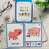 [Thẻ tập nói cho trẻ] 52 thẻ flash chủ đề con vật thức ăn giúp trẻ phát triển ngôn ngữ tư duy cho trẻ