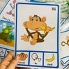 [Thẻ tập nói cho trẻ] 52 thẻ flash chủ đề con vật thức ăn giúp trẻ phát triển ngôn ngữ tư duy cho trẻ