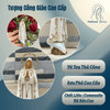 Tượng Đức Mẹ Fatima 15cm | Tượng Công Giáo Composite Cao Cấp Vẽ Tay Thủ Công - Tượng Để Ôtô