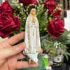 Tượng Đức Mẹ Fatima 15cm | Tượng Công Giáo Composite Cao Cấp Vẽ Tay Thủ Công - Tượng Để Ôtô