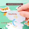 Sách xé dán 3D động vật, đồ chơi giáo dục sớm Khai Sáng cho trẻ nhiều chủ đề