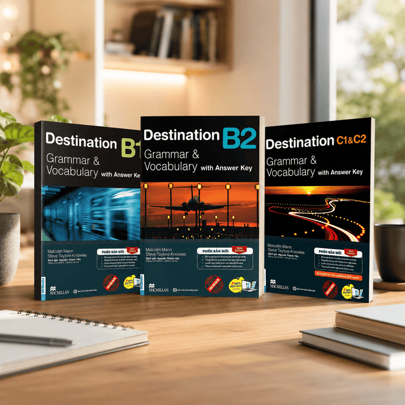 Trọn Bộ 3 Cuốn Giáo Trình Destination Grammar & Vocabulary B1, B2 và C1&C2 ( Lẻ Tùy Chọn )