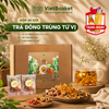 Trà Đông Trùng Tứ Vị Mộc Hương Sơn – Trà Thảo Mộc, Quà Tặng Sức Khỏe Hộp 30 gói kèm quà tặng