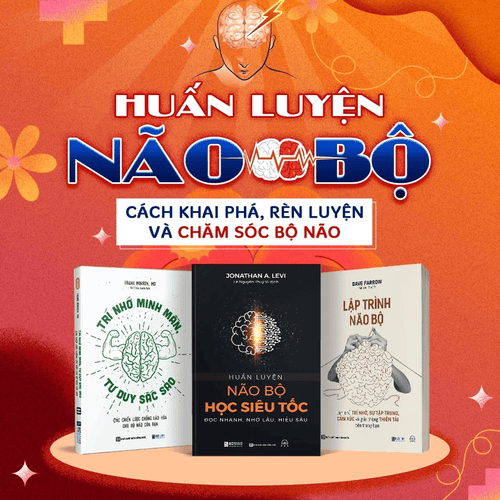 COMBO 3Q Huấn Luyện Não Bộ, Lập Trình Não Bộ, Trí Nhớ Minh Mẫn Khai Phá Rèn Luyện Và Nâng Cấp Bộ Não