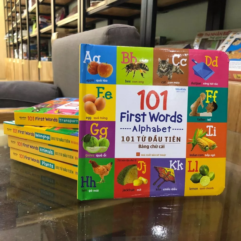 (Song ngữ Anh - Việt) Combo 101 Từ Đầu Tiên /101 First Words cho bé từ 1-7 tuổi (Trọn Bộ 6 Cuốn)