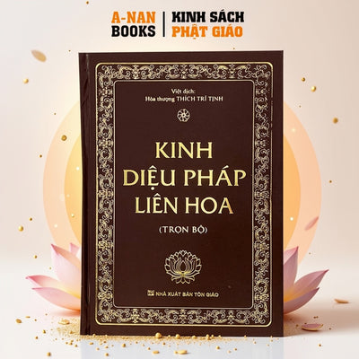 (Tặng Lá bồ đề + Vòng tay ngũ sắc) Sách - Kinh Diệu Pháp Liên Hoa - trọn bộ