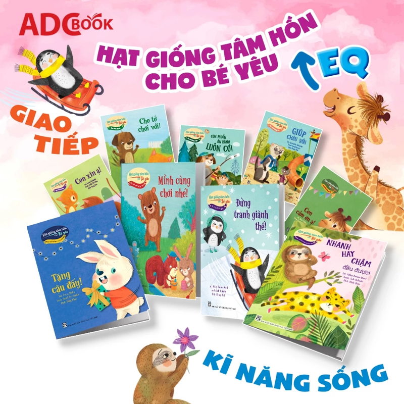 Bộ Sách Hạt Giống Tâm Hồn Cho Bé Yêu - Bộ sách giáo dục sớm cho trẻ (Có tách lẻ)