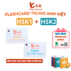 (Tặng Flashcard Online) Thẻ Flashcard Tiếng Trung HSK học từ vựng Trung Anh Việt Tiếng Trung Leyi