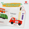 [Siêu Sale Giữa Năm] Sách đa tương tác - Chuyển động thông minh đa ngữ Việt - Anh - Pháp - Dành cho trẻ từ 0 - 6 tuổi