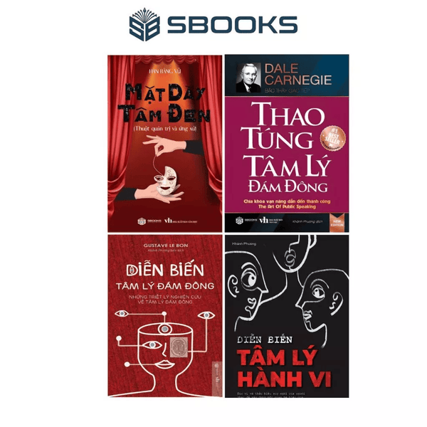 Combo 4 Cuốn Sách: Mặt Dày Tâm Đen + Thao Túng Tâm Lý Đám Đông - Diễn Biến Tâm LÝ Đám Đông - Diễn Biến Tâm Lý Hành Vi