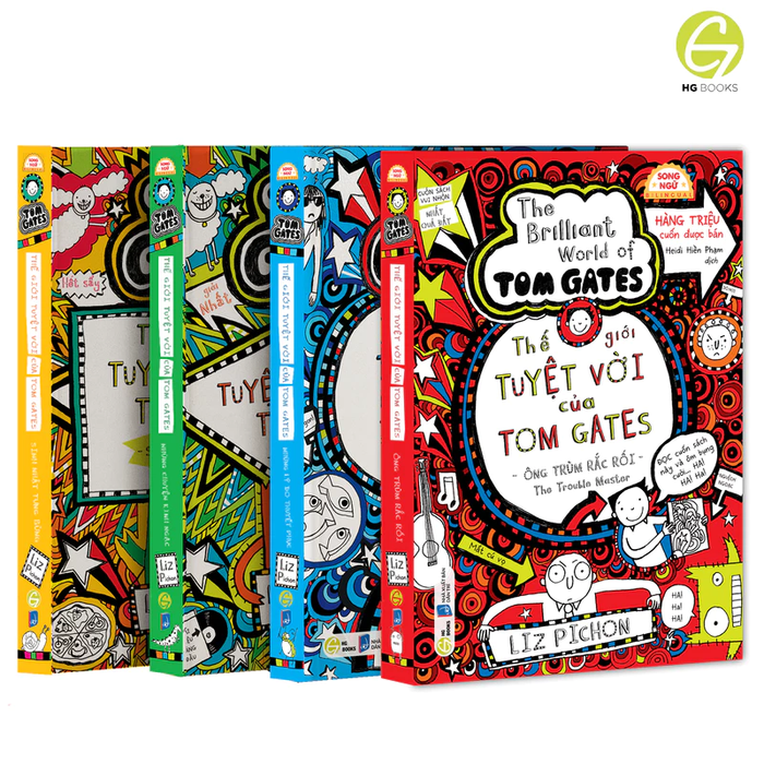 [Siêu Sale Giữa Năm] Thế Giới Tuyệt Vời Của Tom Gates - Song ngữ Việt - Anh - Truyện tranh kèm audio và từ vựng chọn lọc