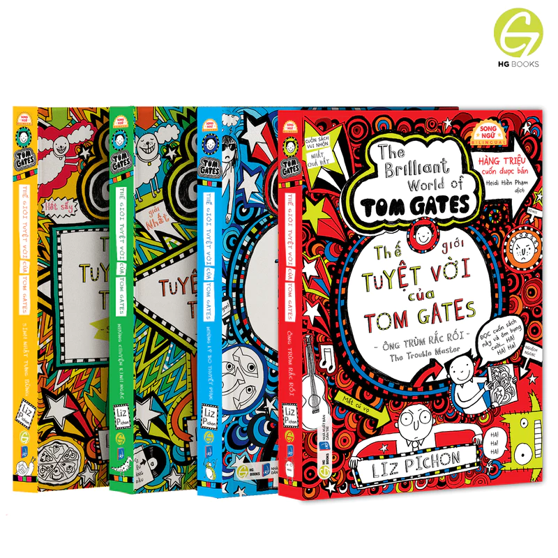 [Siêu Sale Giữa Năm] Thế Giới Tuyệt Vời Của Tom Gates - Song ngữ Việt - Anh - Truyện tranh kèm audio và từ vựng chọn lọc