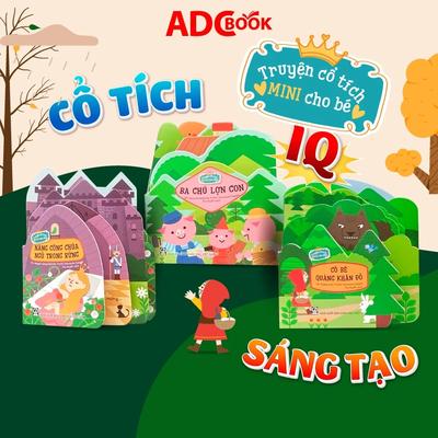 Sách - Truyện Cổ Tích Mini Cho Bé (Cả bộ 3 cuốn) - Sách Tương Tác Để Bé Vừa Nghe Kể Vừa Chơi Vui