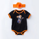 Bộ đồ liền thân Halloween cho trẻ sơ sinh in hình quần áo ngắn tay - Bodysuit cho bé