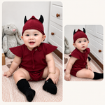 SU001 - Bodysuit hoá trang halloween sát nách thun cotton cho bé trai bé gái 0-36 tháng