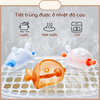 [Tặng Hộp và Dây Đeo] Gặm nướu Silicon cầm tay cho bé 2 tháng, 3 tháng mềm mại, an toàn