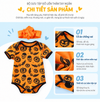 Bộ đồ liền thân Halloween cho trẻ sơ sinh in hình quần áo ngắn tay - Bodysuit cho bé
