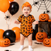 Bộ đồ liền thân Halloween cho trẻ sơ sinh in hình quần áo ngắn tay - Bodysuit cho bé