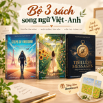 [Kèm Audio] Bộ 3 Sách Song Ngữ Xen Kẽ Mới Nhất Năm 2026 (Brilliant Youth - Thanh Xuân Rực Rỡ + Timeless Messages - Những Lời Nhắn Vượt Thời Gian + Steps Of Freedom - Những Bước Chân Tự Do)