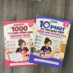 [Tặng File Nghe] Combo Sổ Tay Giao Tiếp Ngành Nail (Sổ Tay Tự Học 1000 Từ Vựng Tiếng Anh Ngành Nail + Sổ Tay 10 Phút Tự Tin Giao Tiếp Tiếng Anh Ngành Nail)