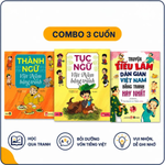 Combo 3 Cuốn Thành Ngữ, Tục Ngữ, Truyện Tiếu Lâm Bằng Tranh In Màu Hay Nhất