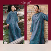 Áo Dài HOA MỘC LAN - Cách Tân Dáng Suông 2 Tà - Chất Liệu Lụa Tencel Song Diện