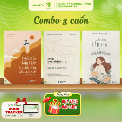 Sách - Combo Stop Overthinking + Chiến Thắng Bản Thân + Trân Trọng Bản Thân - YMATE Books
