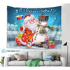 Phông Nền Trang Trí Vải Hình Santa, Noel, giáng sinh, Cây thông, Lò Sưởi Trang Trí - Tín Phát