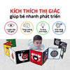 Sách - Thẻ Kích Thích Thị Giác Cho Bé - Bộ 3 Quyển Gấp Gọn Cho Trẻ Từ 0-3 Tuổi (Tiên Phong Book)