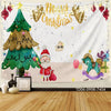 Phông Nền Trang Trí Vải Hình Santa, Noel, giáng sinh, Cây thông, Lò Sưởi Trang Trí - Tín Phát
