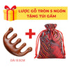 (TẶNG TÚI GẤM) Lược Gỗ Đàn Hương Massage Đầu Mặt Cổ Vai Gáy Thư Giản, Giảm Đau Mỏi Nhiều Hình Dạng