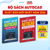 Sách Autocad - Bộ 2 Cuốn Từ Cơ Bản Đến Nâng Cao Xuất Bản Chính Hãng, Ứng Dụng Thực Tế, In Màu, Kèm Video Hướng Dẫn (Tặng sổ tay Phím tắt AutoCAD)