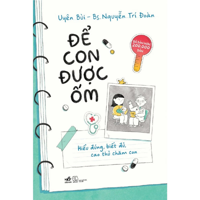 [Tặng kèm thực đơn ăn dặm] Sách Sổ tay ăn dặm của mẹ + Để con được ốm