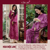 Áo Dài HOA MỘC LAN - Cách Tân Dáng Suông 2 Tà - Chất Liệu Lụa Tencel Song Diện