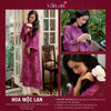 Áo Dài HOA MỘC LAN - Cách Tân Dáng Suông 2 Tà - Chất Liệu Lụa Tencel Song Diện