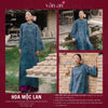 Áo Dài HOA MỘC LAN - Cách Tân Dáng Suông 2 Tà - Chất Liệu Lụa Tencel Song Diện