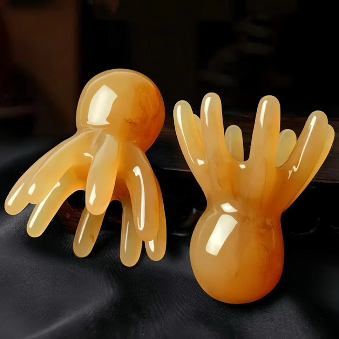 Lược Bạch Tuộc Massage Da Đầu, Giảm Rụng Tóc, Thông Kinh Lạc, Thư Giãn Cơ