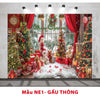 Phông nền trang trí NOEL backdrop decor GIÁNG SINH phông vải background merry christmas