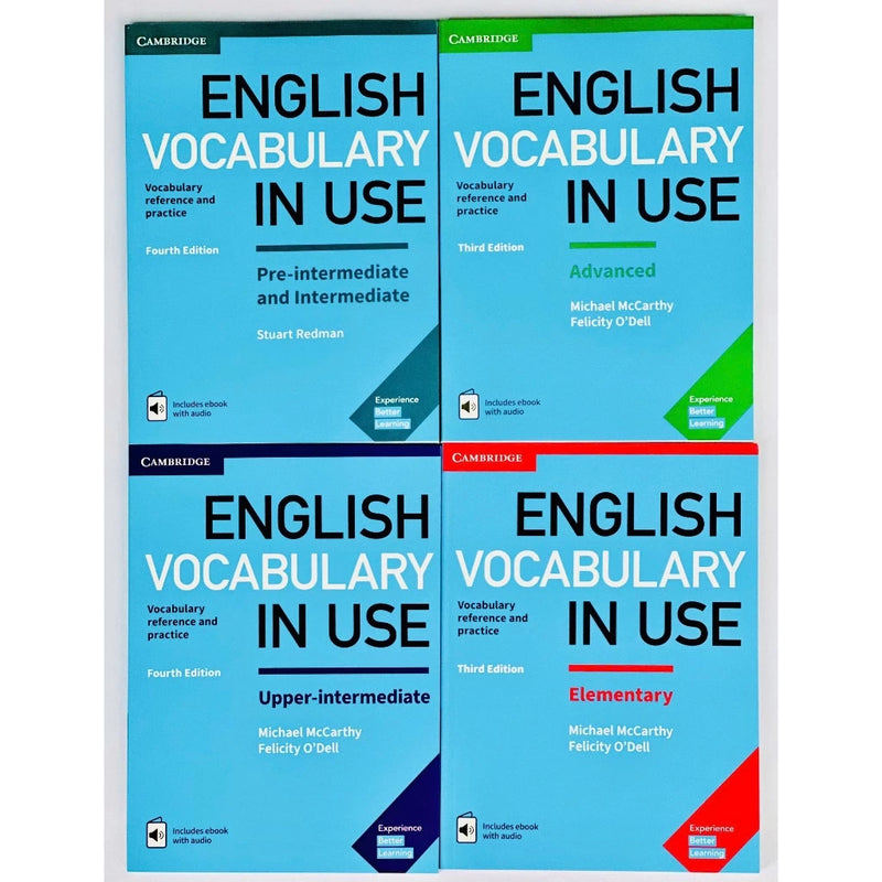 Sách Tiếng Anh English Vocabulary In Use Nhập Màu 4 Cuốn | Tặng Audio & Answer Key