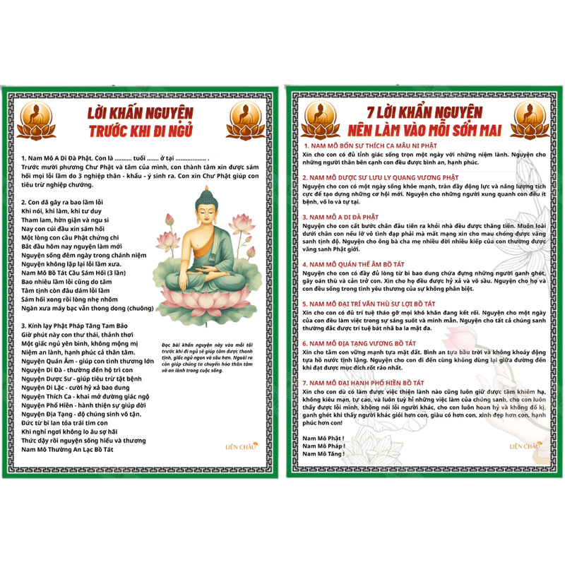 [5 tờ LKN ms02] Tờ Chú 7 Lời Khấn Nguyện buổi sáng và buổi tối bằng giấy, IN 2 MẶT, cán ni lông, hình in sắc nét ms04 (Bản sao) (Bản sao) (Bản sao) (Bản sao) (Bản sao) (Bản sao) (Bản sao) (Bản sao) (Bản sao) (Bản sao)